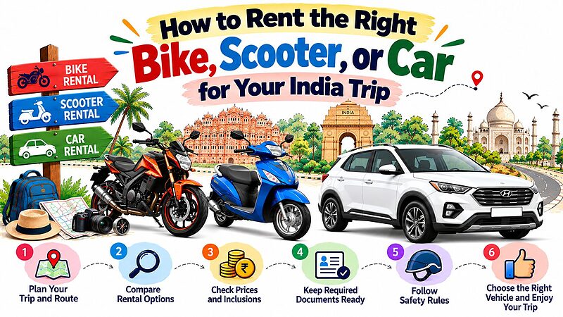 How to Rent the Right Bike, Scooter, or Car for Your India Trip